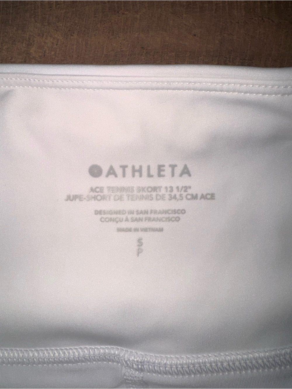 Athleta Ace Tennis Skort 13.5” White Pickleball Golf Athletic Skirt Size Small - Picture 3 of 5